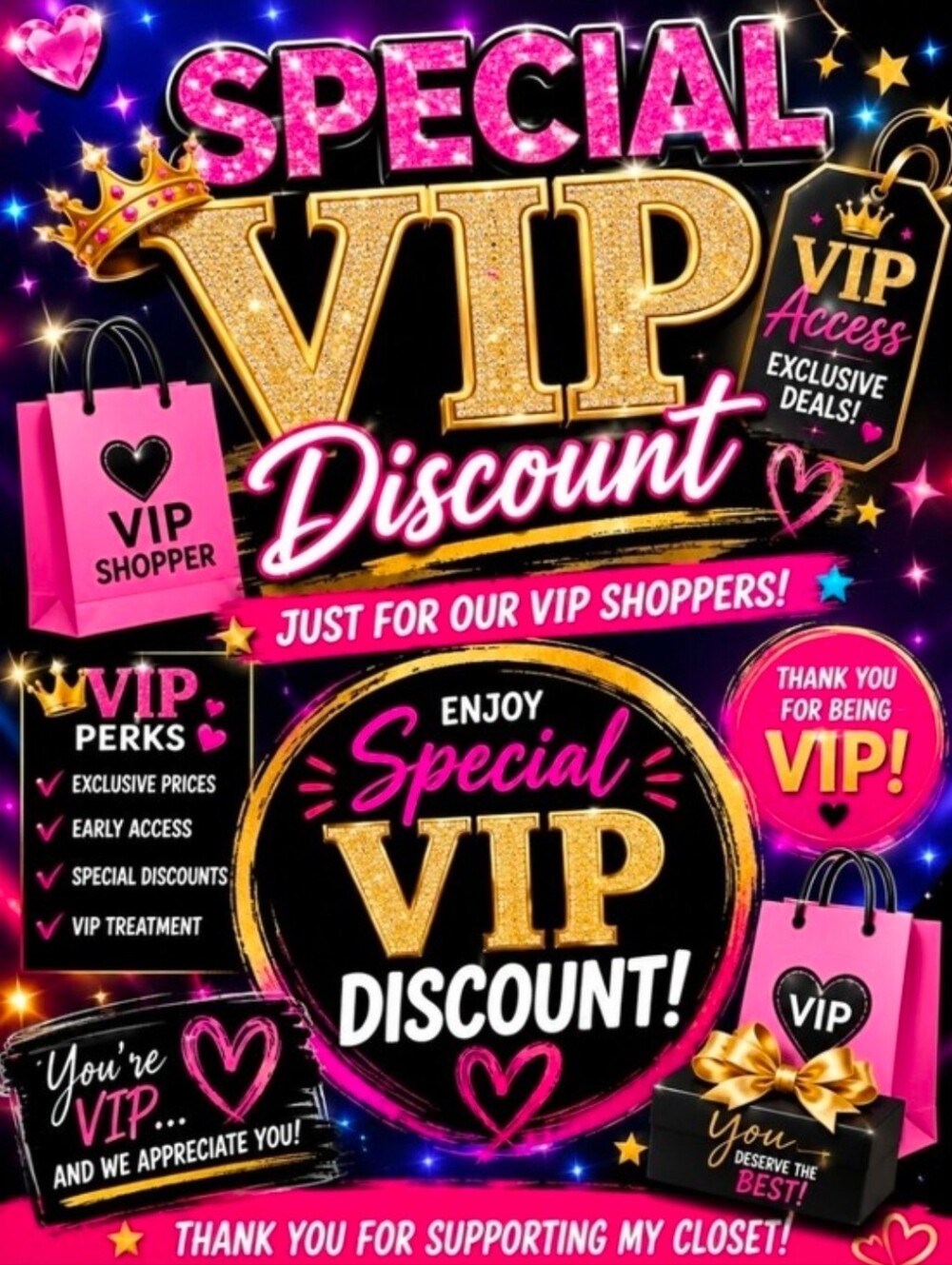 Join My Live Shows. Bundle and Spend $50 To Get Special VIP Discounts.